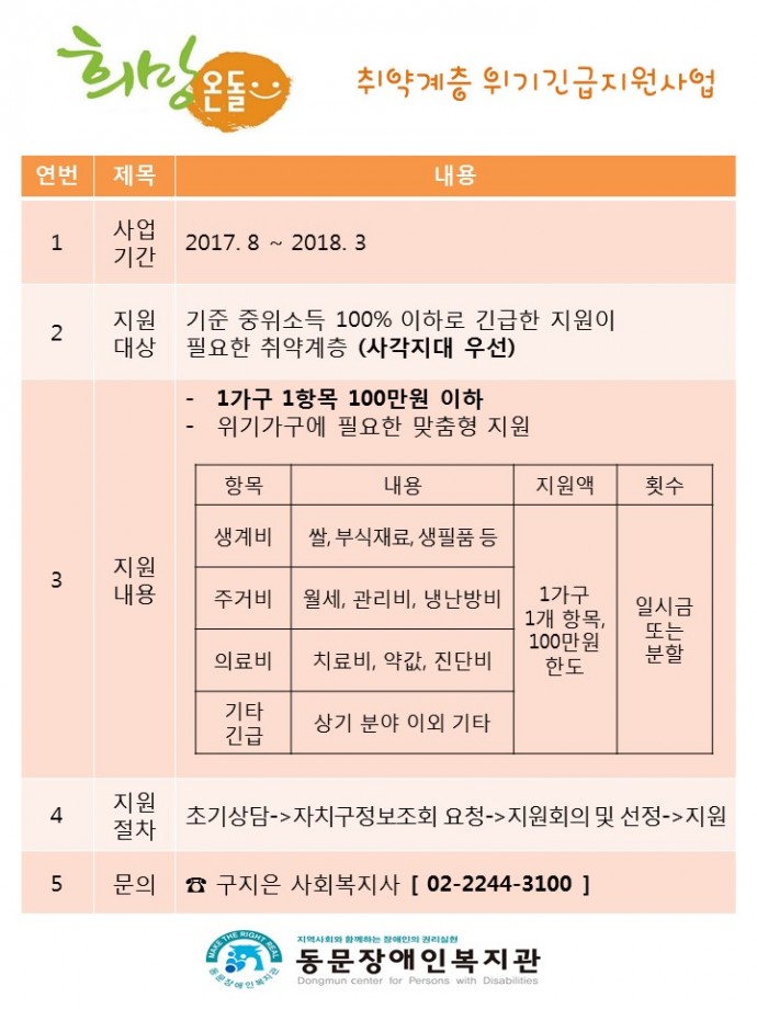 희망온돌 안내