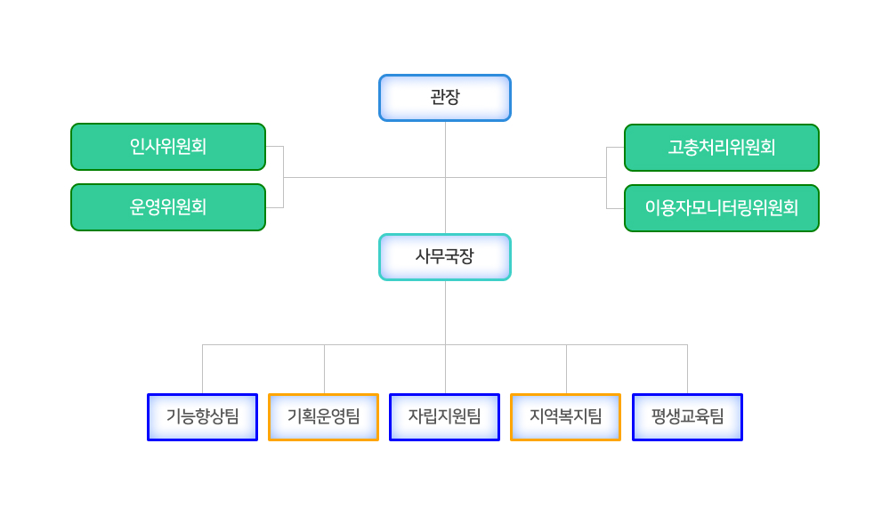 동문장애인복지관 조직도